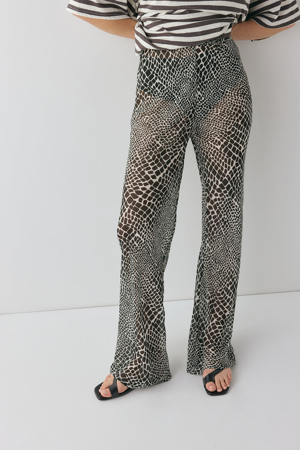 Remi Sheer Pants Croc | VRG GRL US
