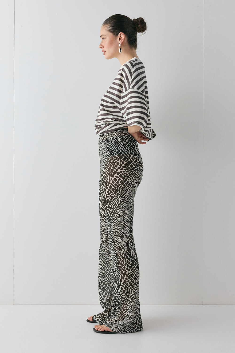 Remi Sheer Pants Croc | VRG GRL US
