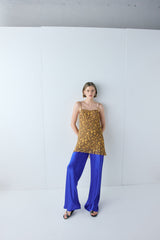 Remi Satin Pants Cobalt | VRG GRL sale