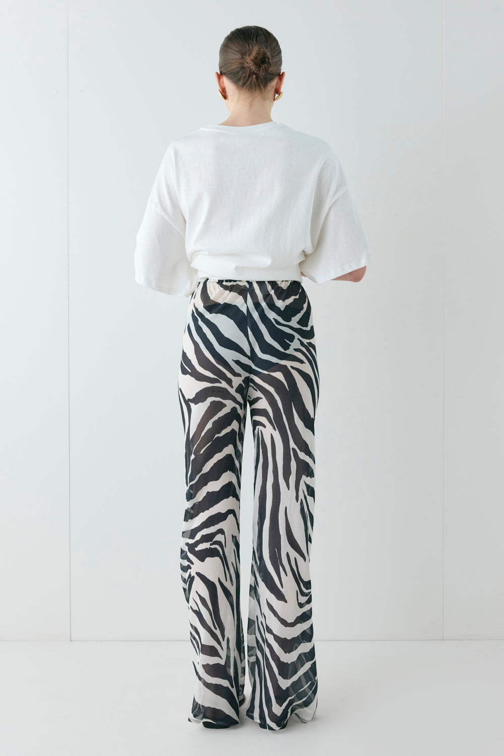 Remi Sheer Pants Zebra | VRG GRL sale