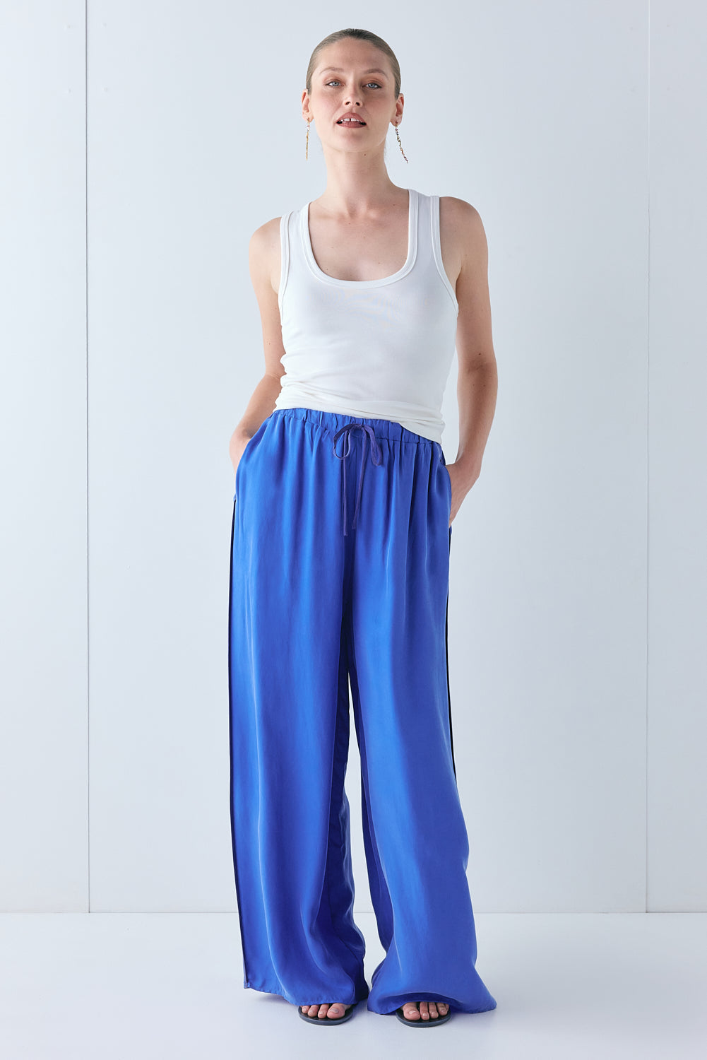 Moonscapes Pants Cobalt | VRG GRL for sale