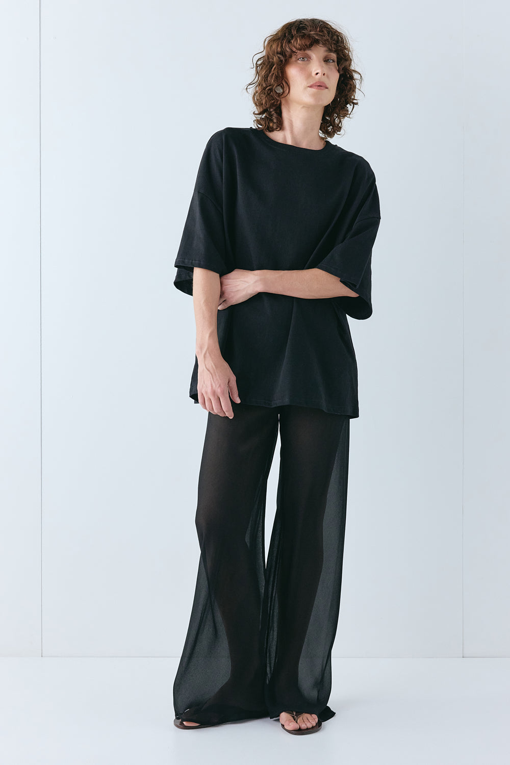 Remi Sheer Pants Black | VRG GRL US