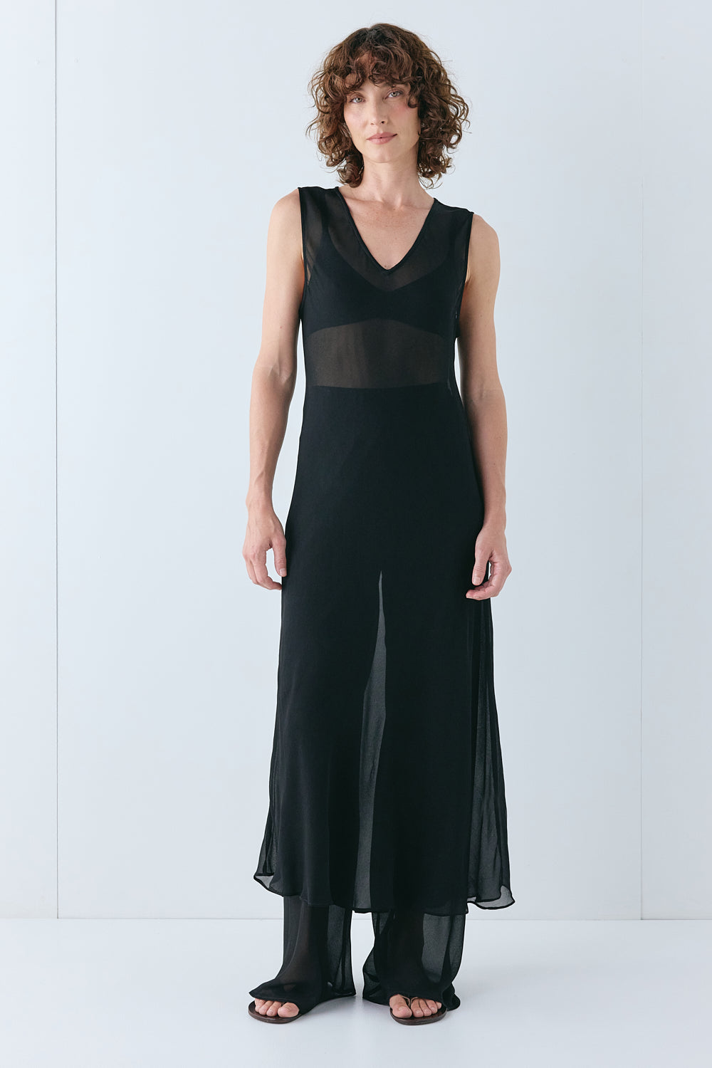 Remi Sheer Pants Black | VRG GRL US