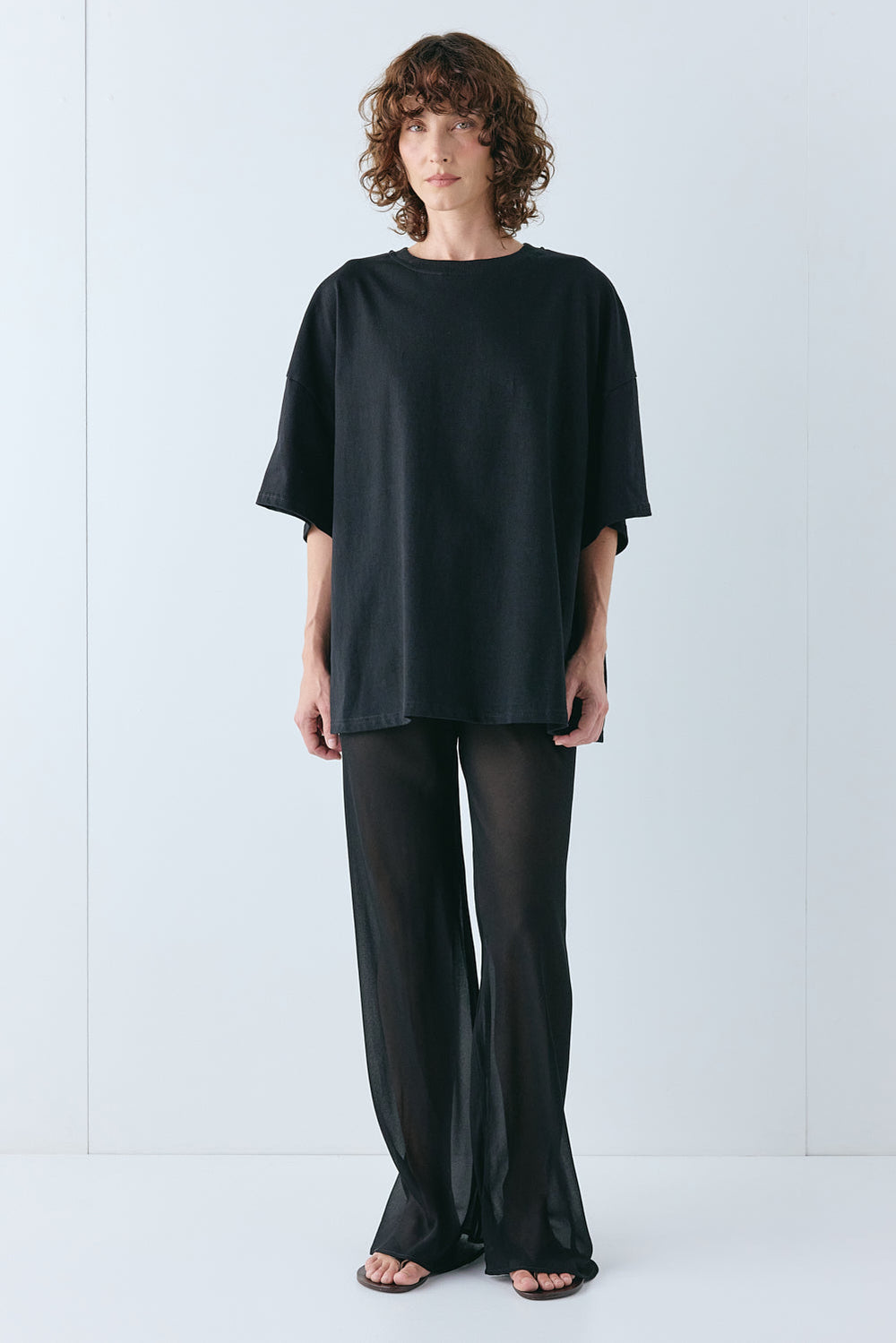 Remi Sheer Pants Black | VRG GRL US