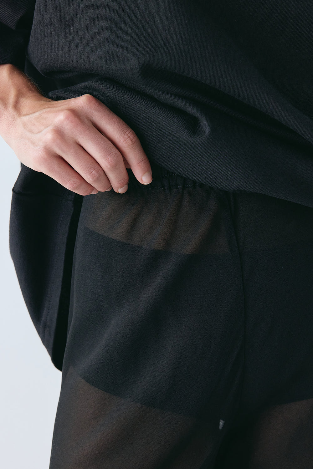Remi Sheer Pants Black | VRG GRL US