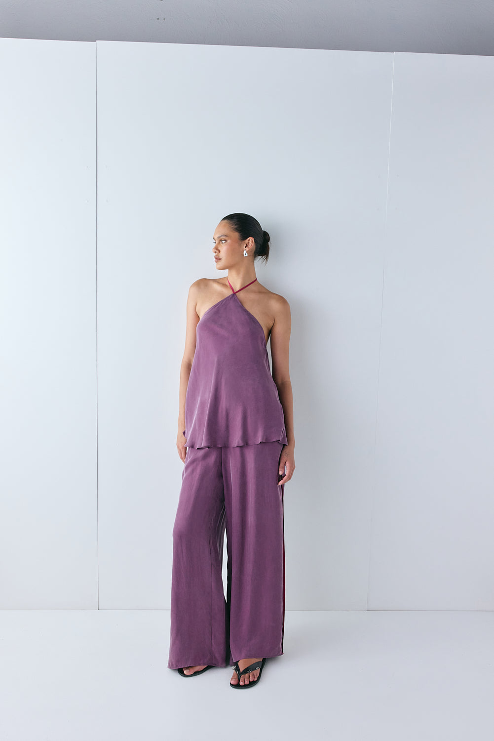 Allegra Pants Purple | VRG GRL near me