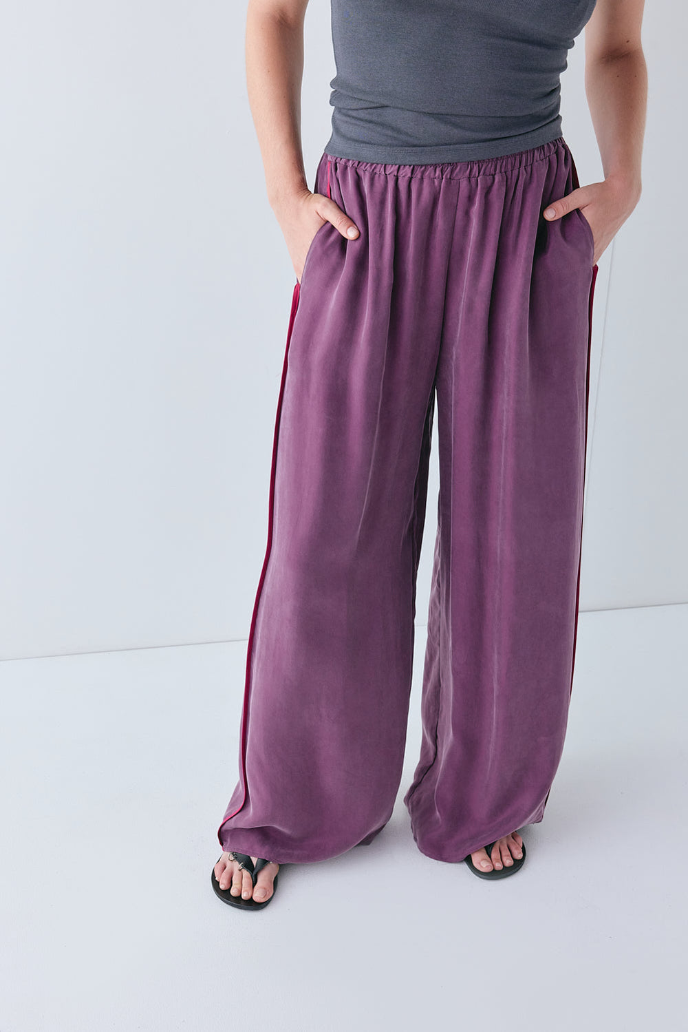 Allegra Pants Purple | VRG GRL near me