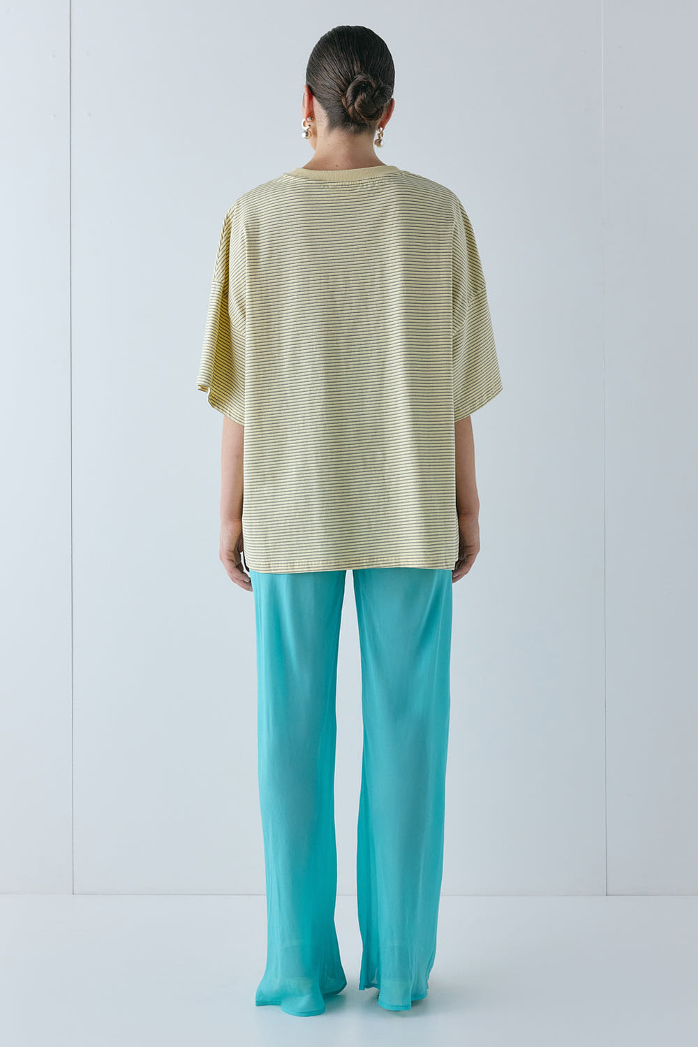 Remi Sheer Pants Aqua | VRG GRL US