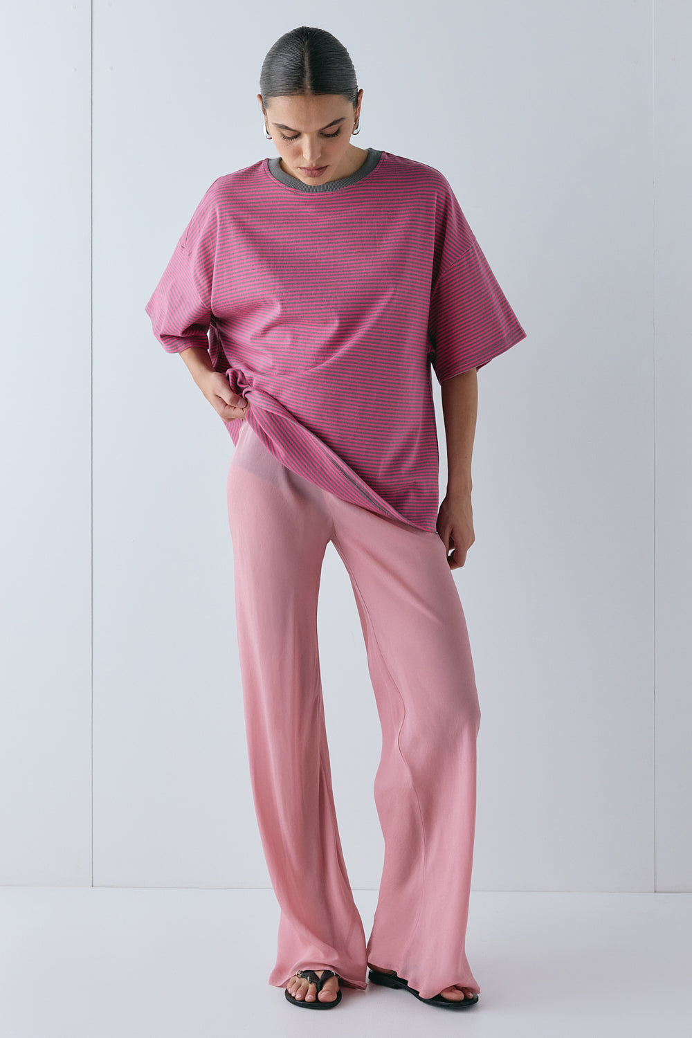 Remi Sheer Pants Pink | VRG GRL discount