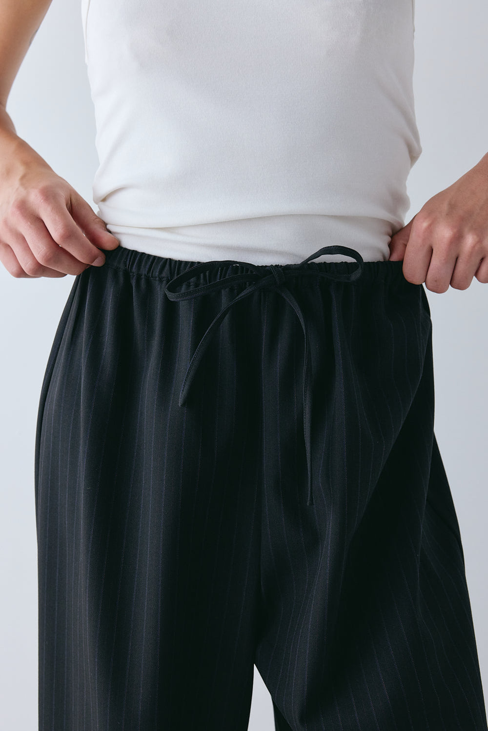 Raya Pants Black Pinstripe | VRG GRL sale