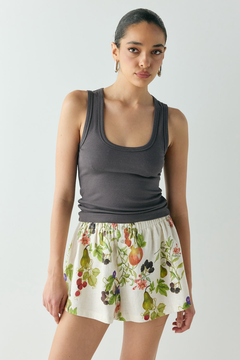 Eira Linen Shorts Orchard | VRG GRL US