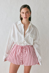 Annika Shorts Berry Stripe | VRG GRL discount