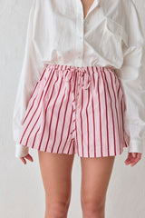 Annika Shorts Berry Stripe | VRG GRL discount