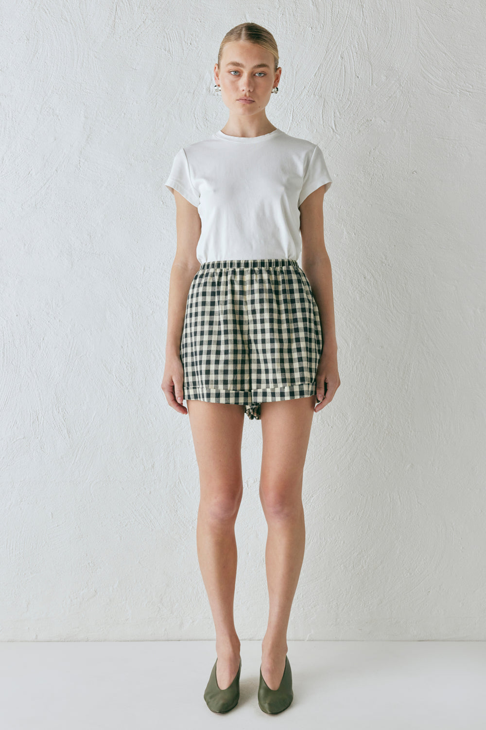 Freda Shorts Black Check | VRG GRL near me