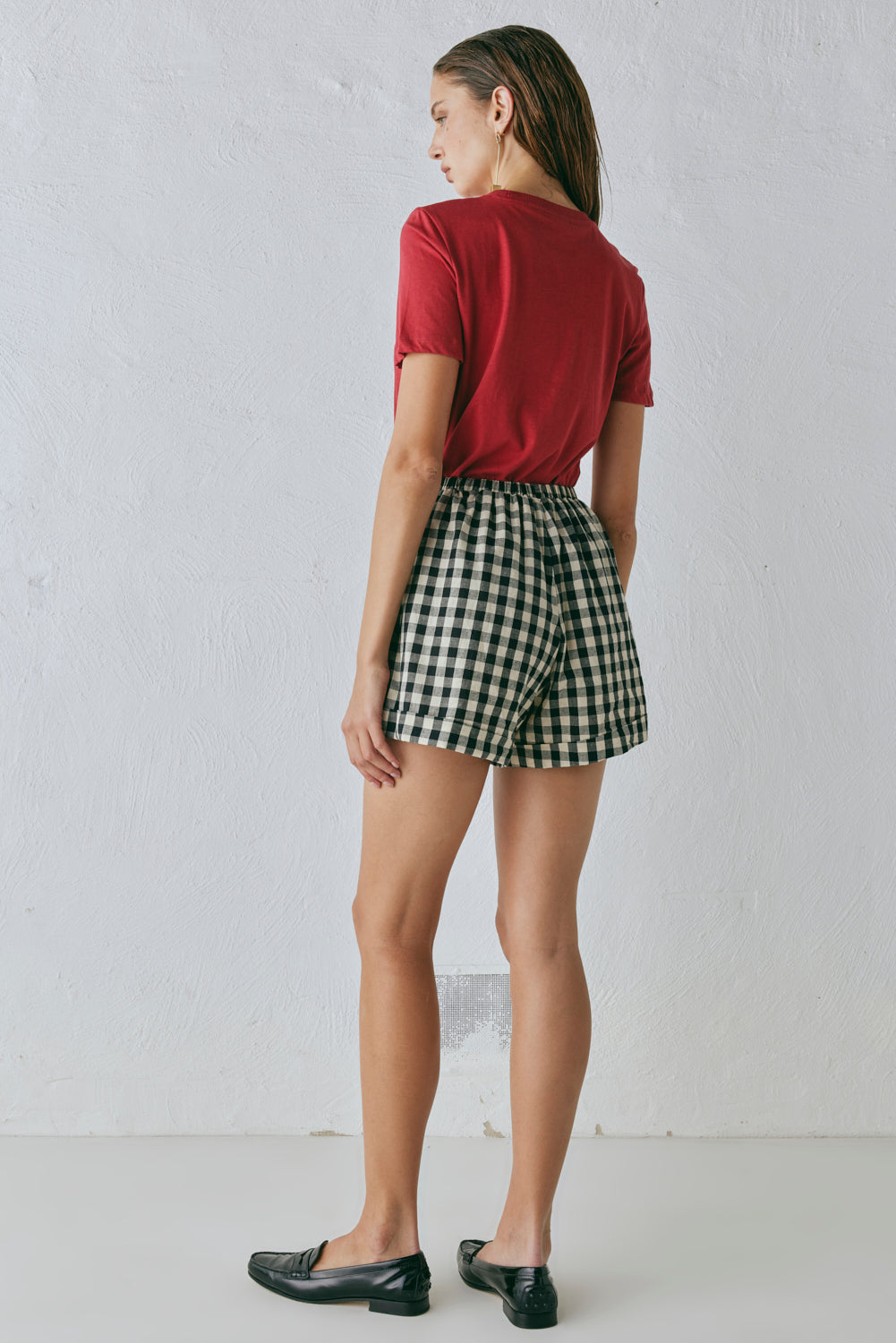 Freda Shorts Black Check | VRG GRL near me