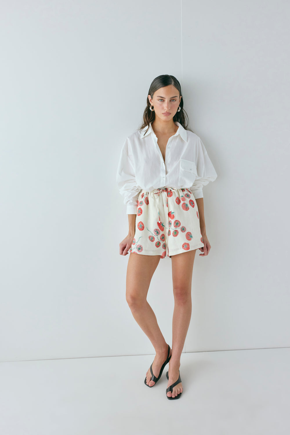 Annika Linen Shorts Roma | VRG GRL sale