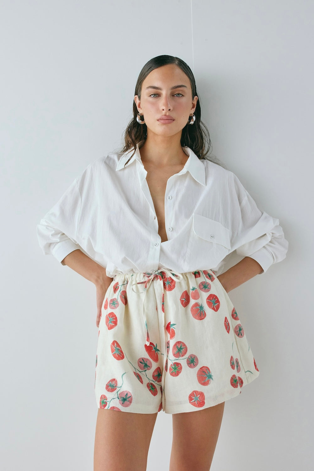 Annika Linen Shorts Roma | VRG GRL sale