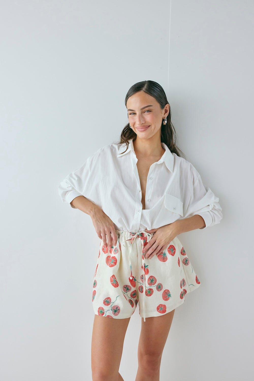 Annika Linen Shorts Roma | VRG GRL sale