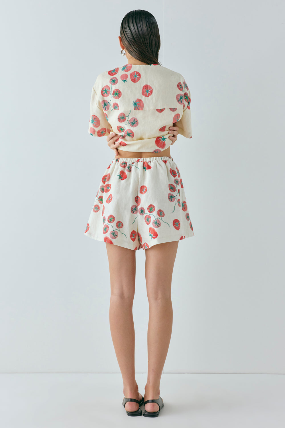 Annika Linen Shorts Roma | VRG GRL sale