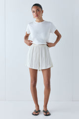 Annika Shorts Crinkle Cream | VRG GRL discount