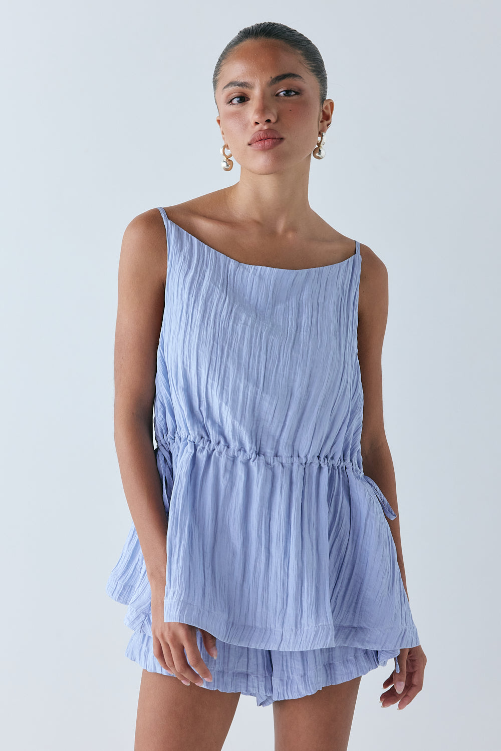 Annika Shorts Crinkle Blue | VRG GRL near me