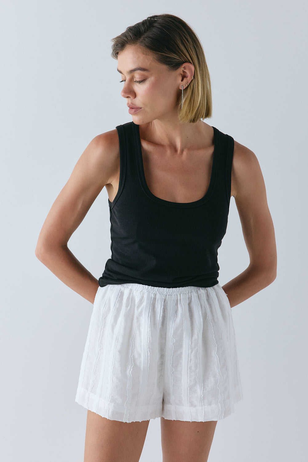 Juno Shorts White | VRG GRL sale