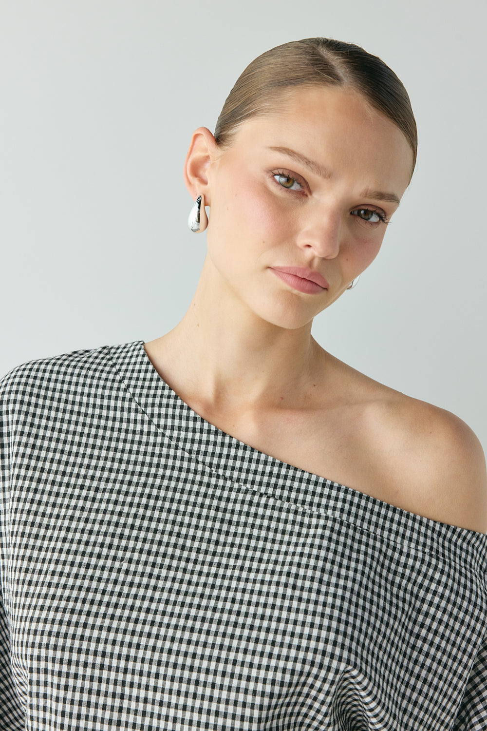 Mara Mini Dress Black Check | VRG GRL sale