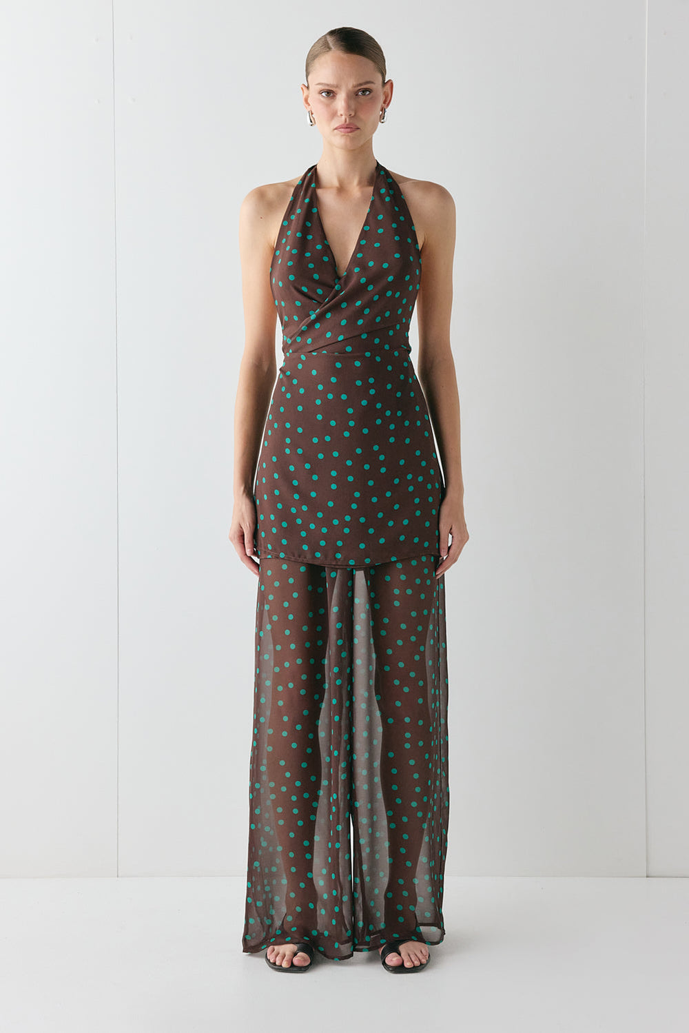 Zinnia Mini Dress Polka Dot | VRG GRL for sale