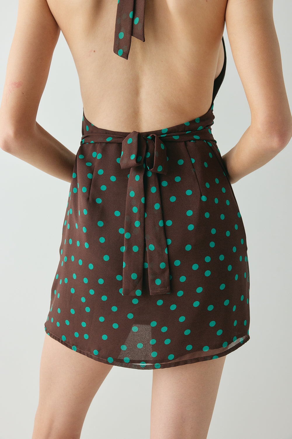 Zinnia Mini Dress Polka Dot | VRG GRL for sale