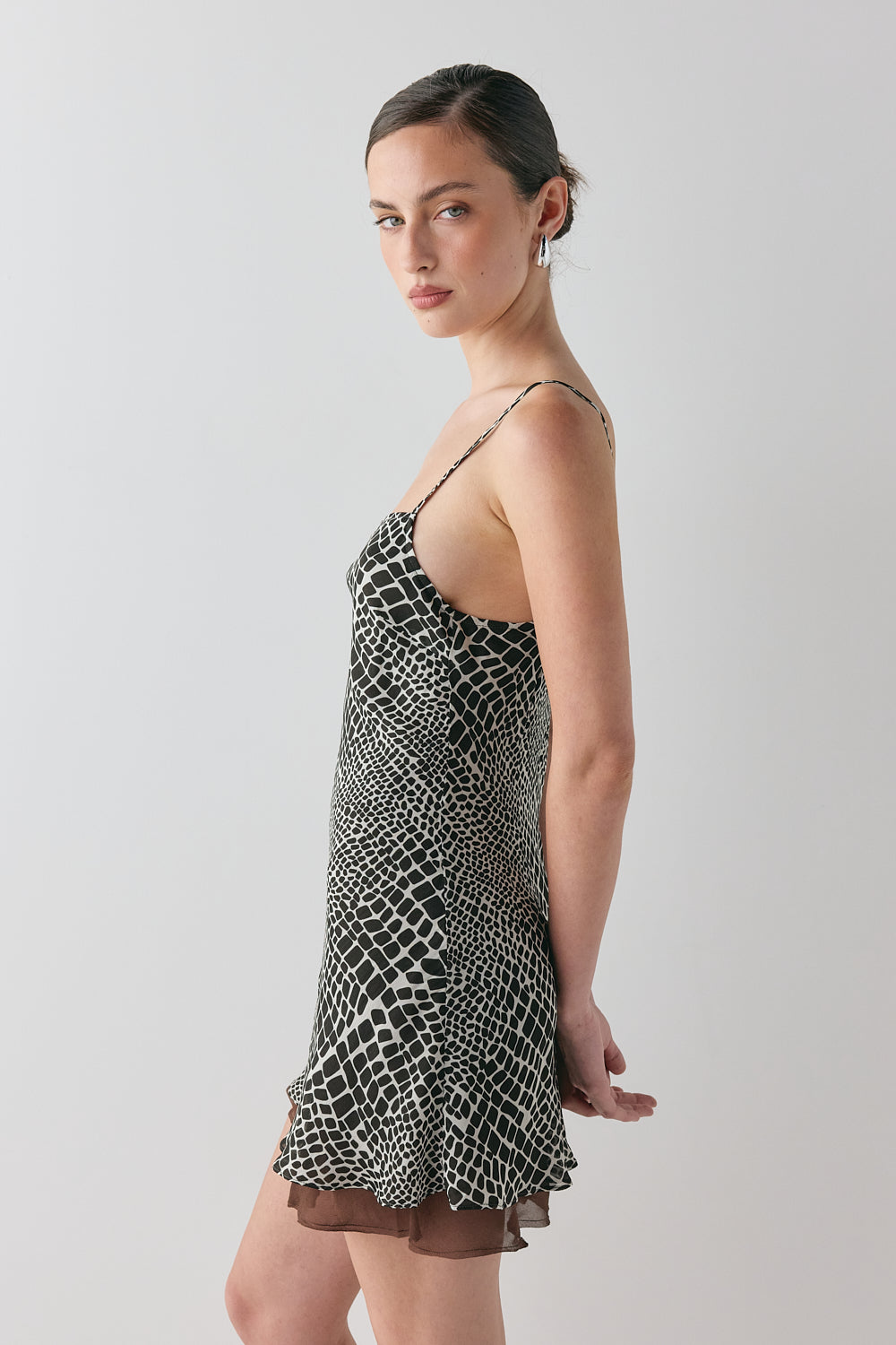Delia Mini Dress Croc | VRG GRL near me