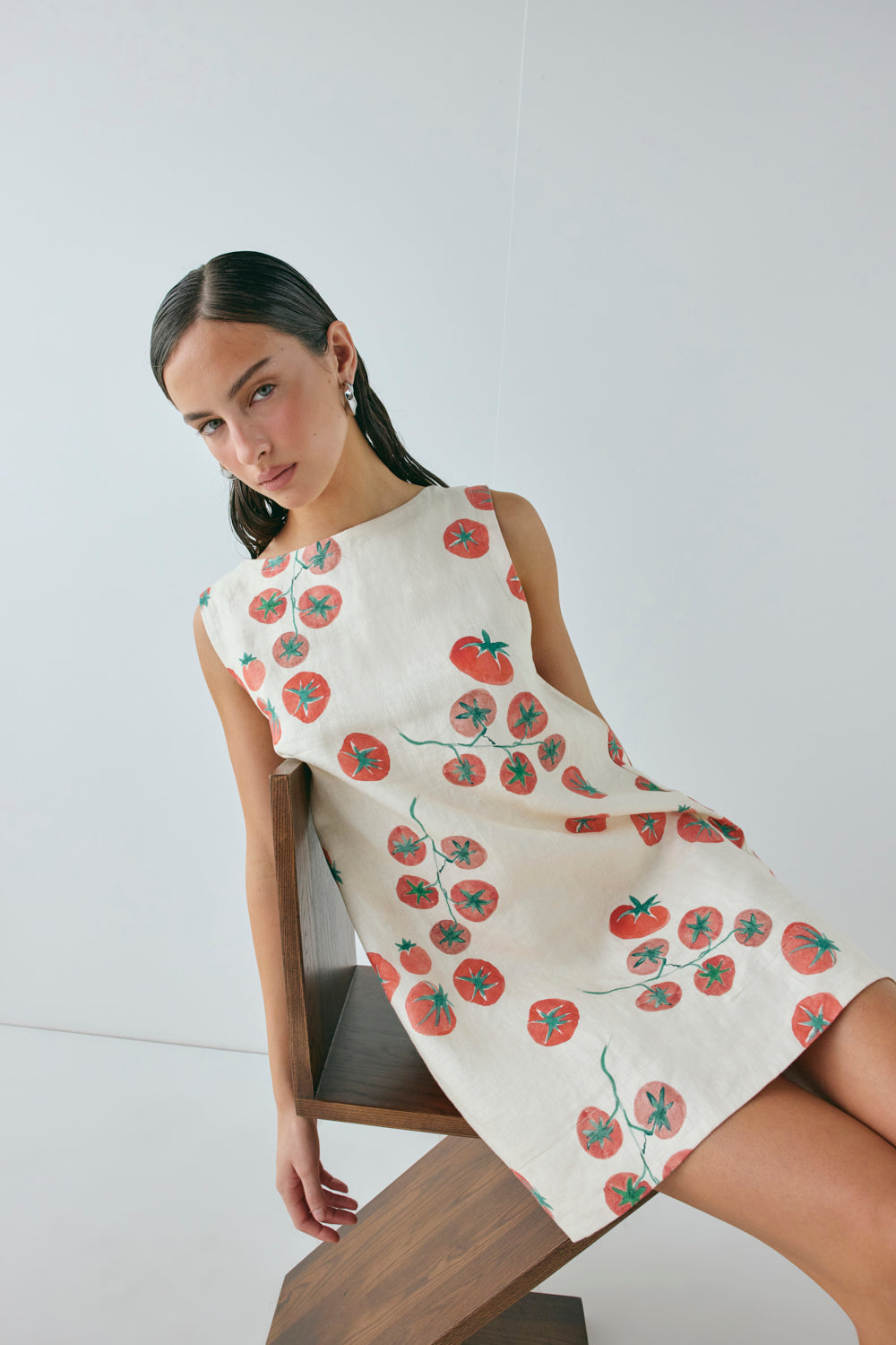 Aftersun Linen Mini Dress Roma | VRG GRL for sale