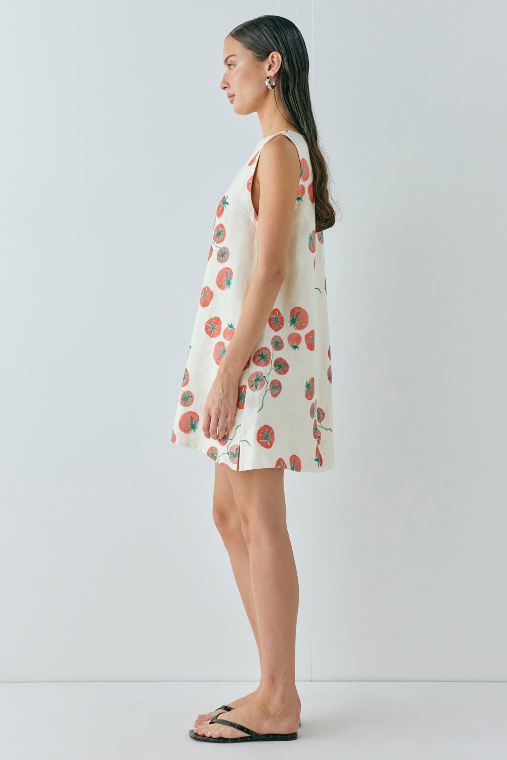 Aftersun Linen Mini Dress Roma | VRG GRL for sale