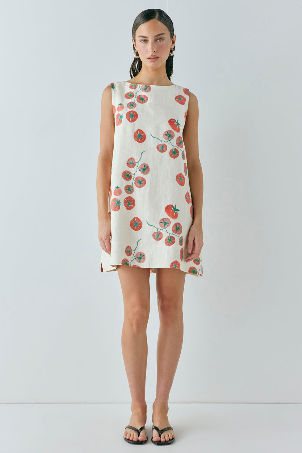 Aftersun Linen Mini Dress Roma | VRG GRL for sale