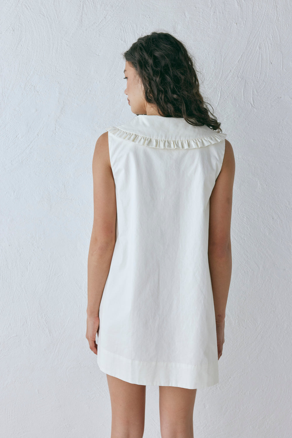 Anja Mini Dress Cream | VRG GRL discount
