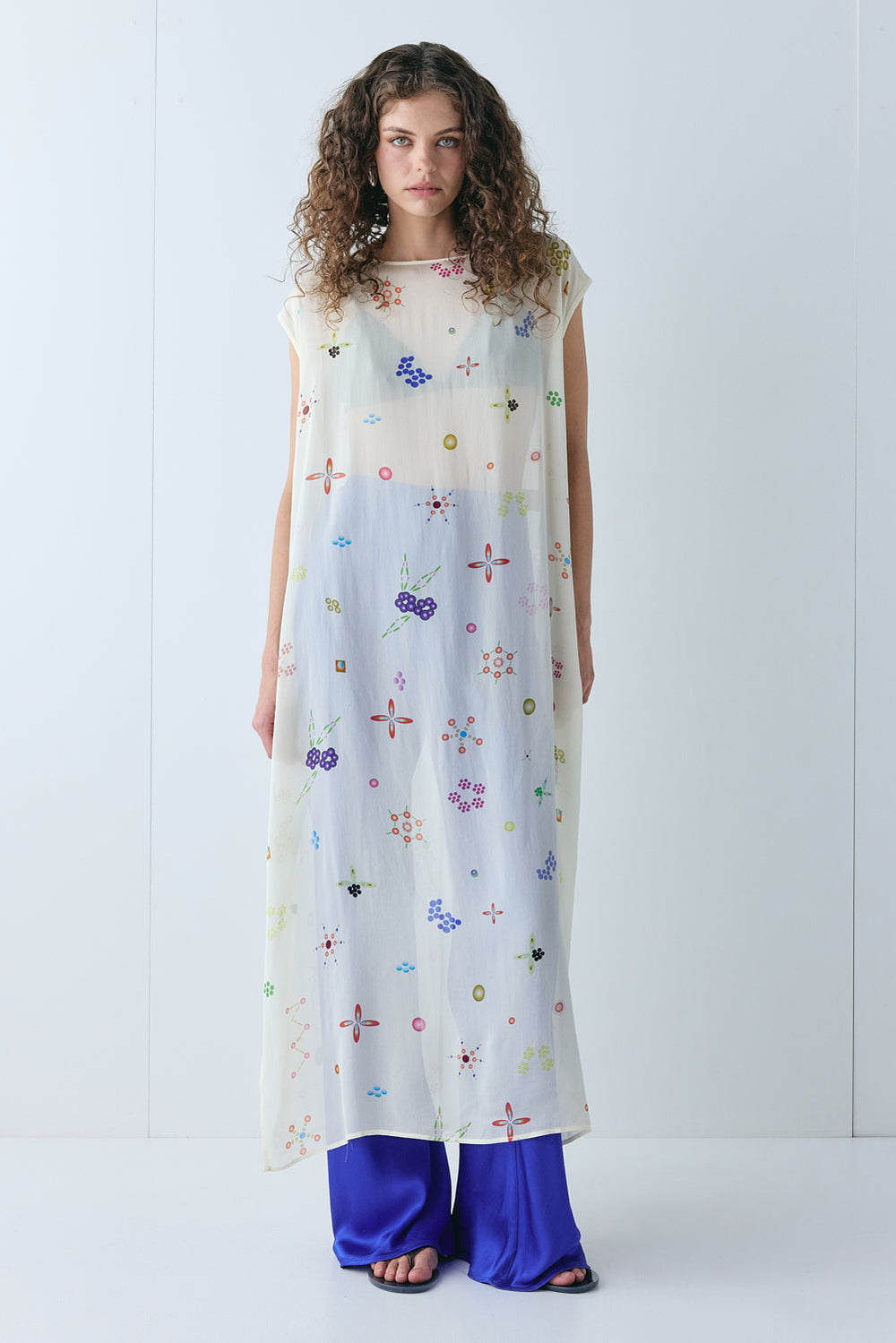 Solaire Sheer Maxi Dress Pia | VRG GRL near me