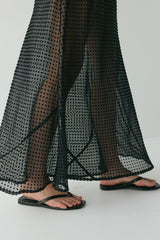 Grace Sheer Maxi Dress Black | VRG GRL sale