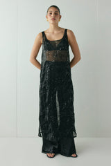 Neve Sequin Midi Dress Black | VRG GRL discount