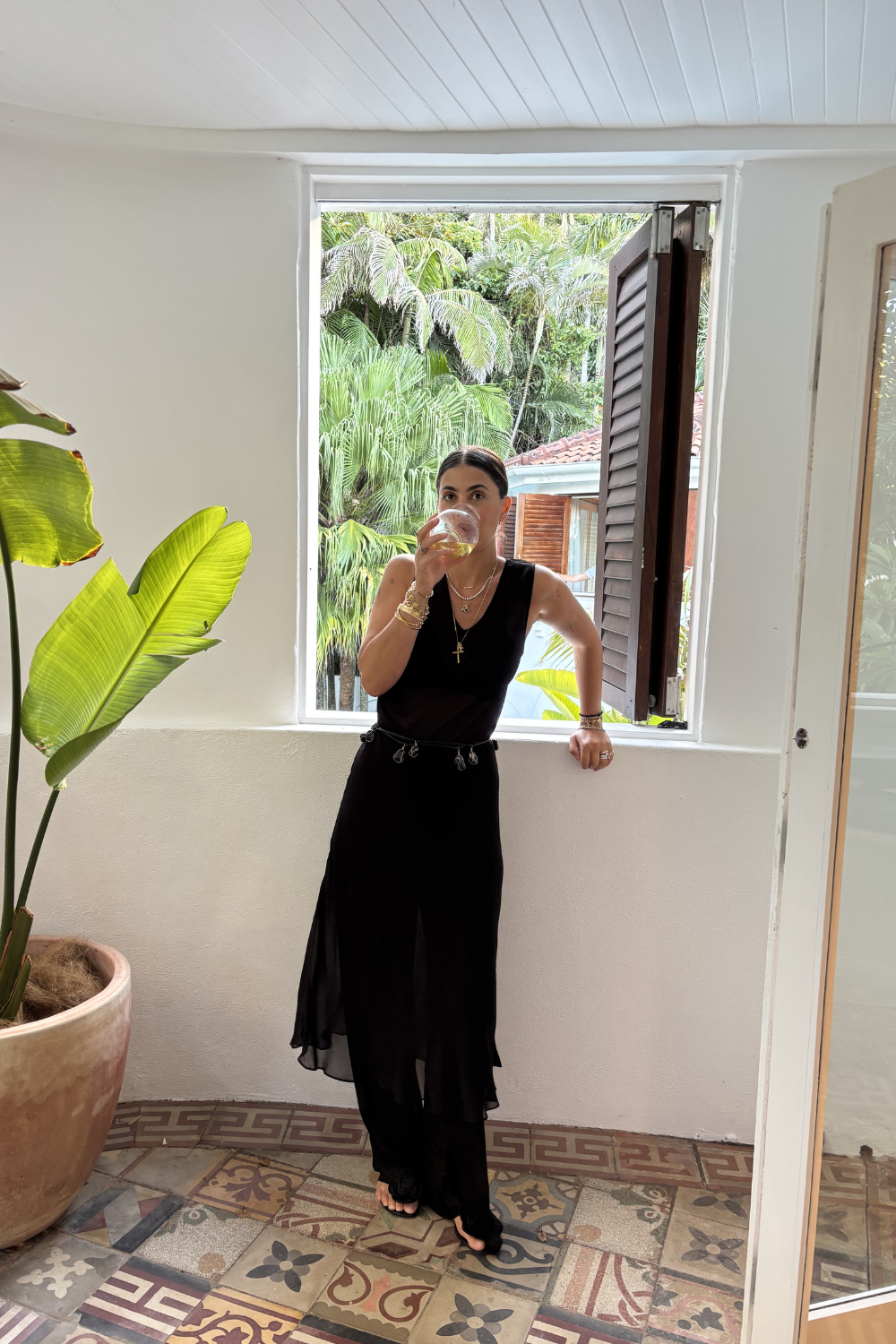Winona Sheer Midi Dress Black | VRG GRL sale