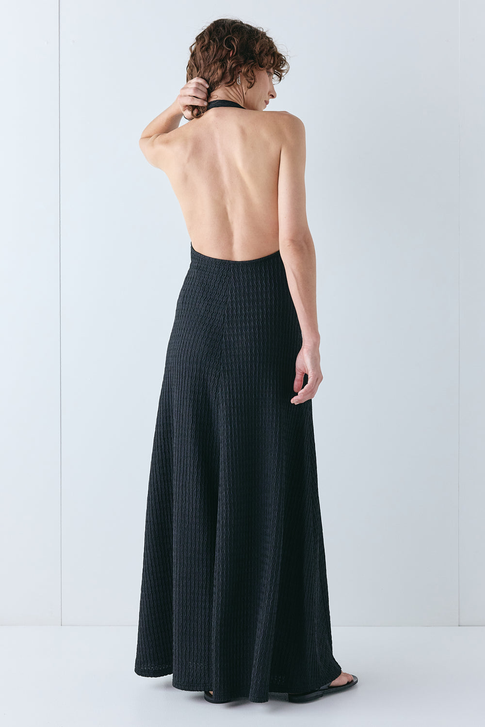 Veronica Maxi Dress Black | VRG GRL for sale