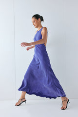 Audrey Maxi Dress Blue | VRG GRL on sale