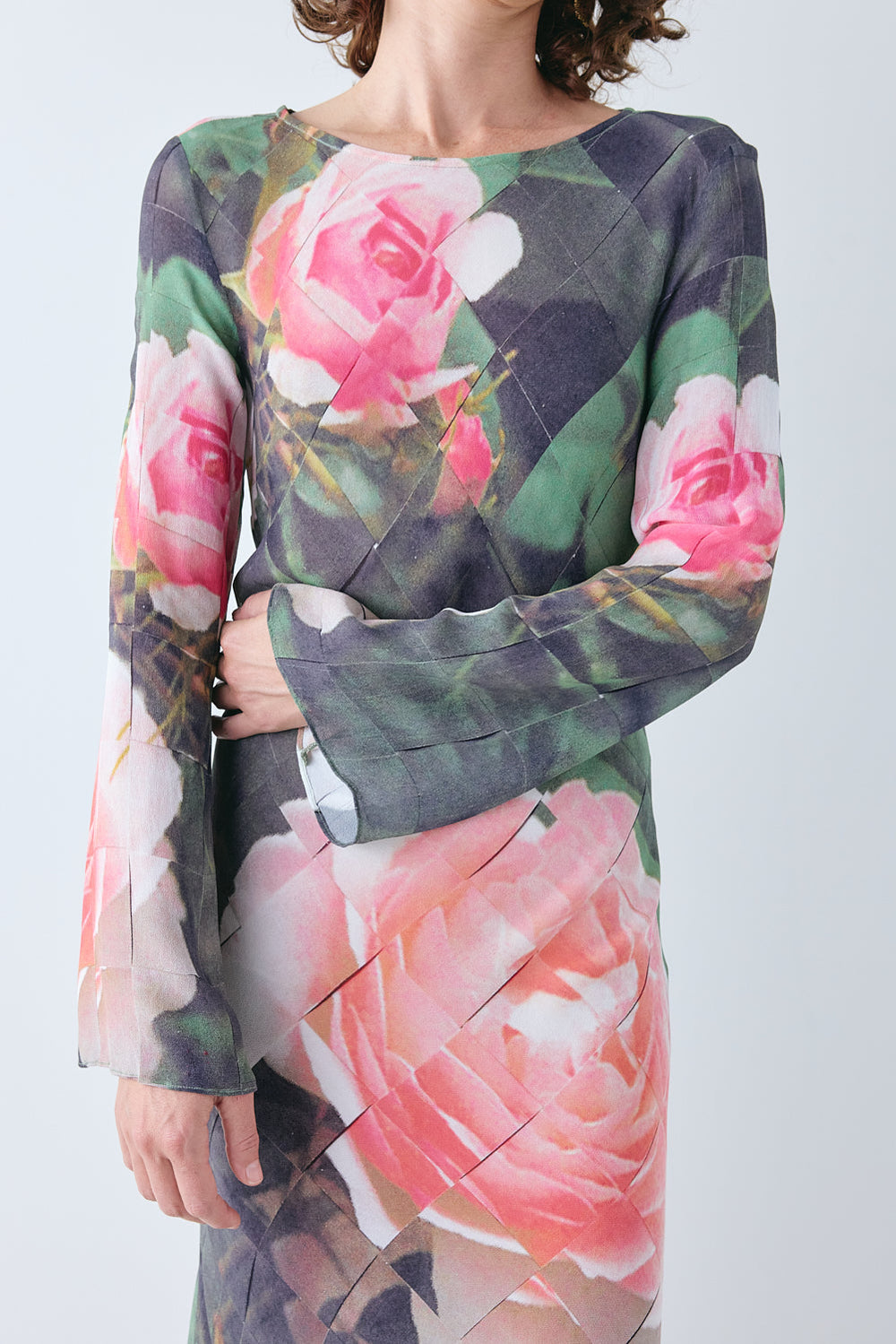 Jean Maxi Dress Rose | VRG GRL US