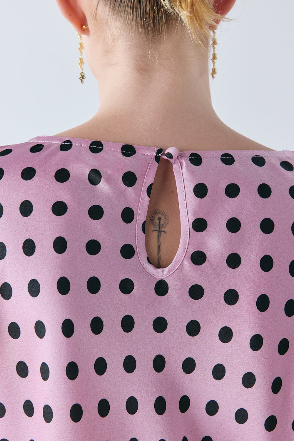 Martina Satin Maxi Dress Polka Dot | VRG GRL near me