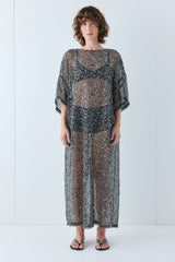 Ivette Sequin Midi Dress Black | VRG GRL on sale