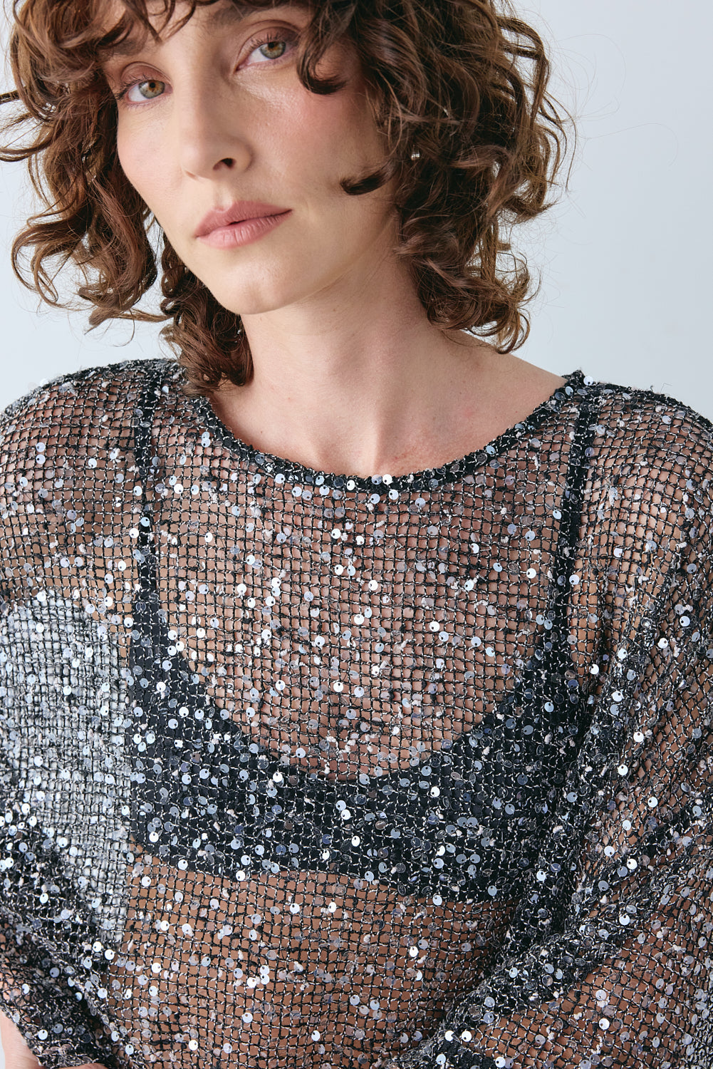 Ivette Sequin Midi Dress Black | VRG GRL on sale