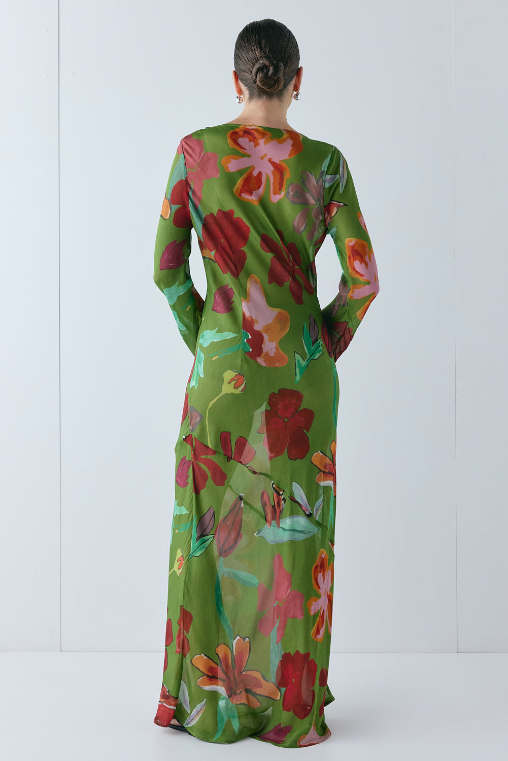 Luka Sheer Maxi Dress Poppy | VRG GRL US