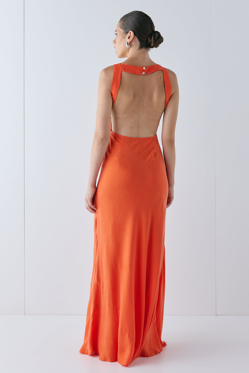 Audrey Maxi Dress Tangerine | VRG GRL near me