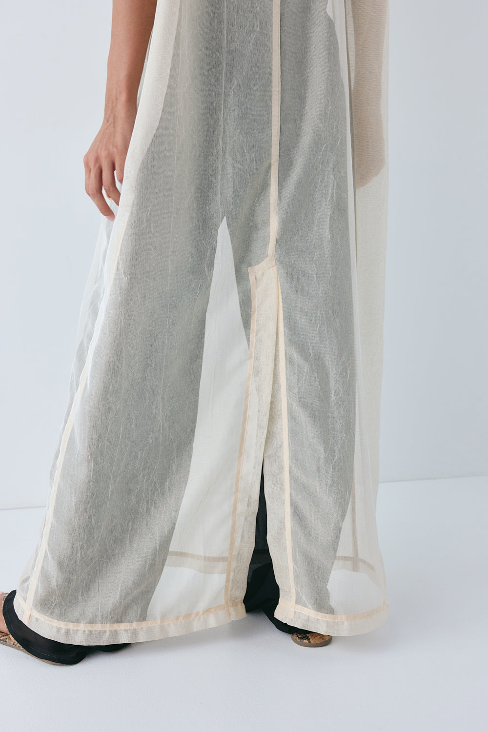 Nara Sheer Maxi Dress Ecru | VRG GRL sale