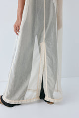 Nara Sheer Maxi Dress Ecru | VRG GRL sale