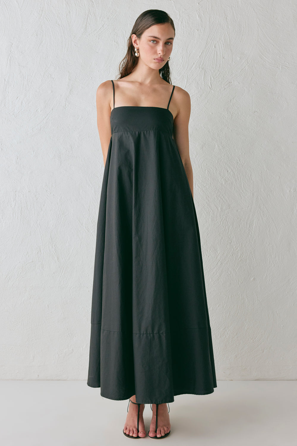 Behati Maxi Dress Black | VRG GRL US