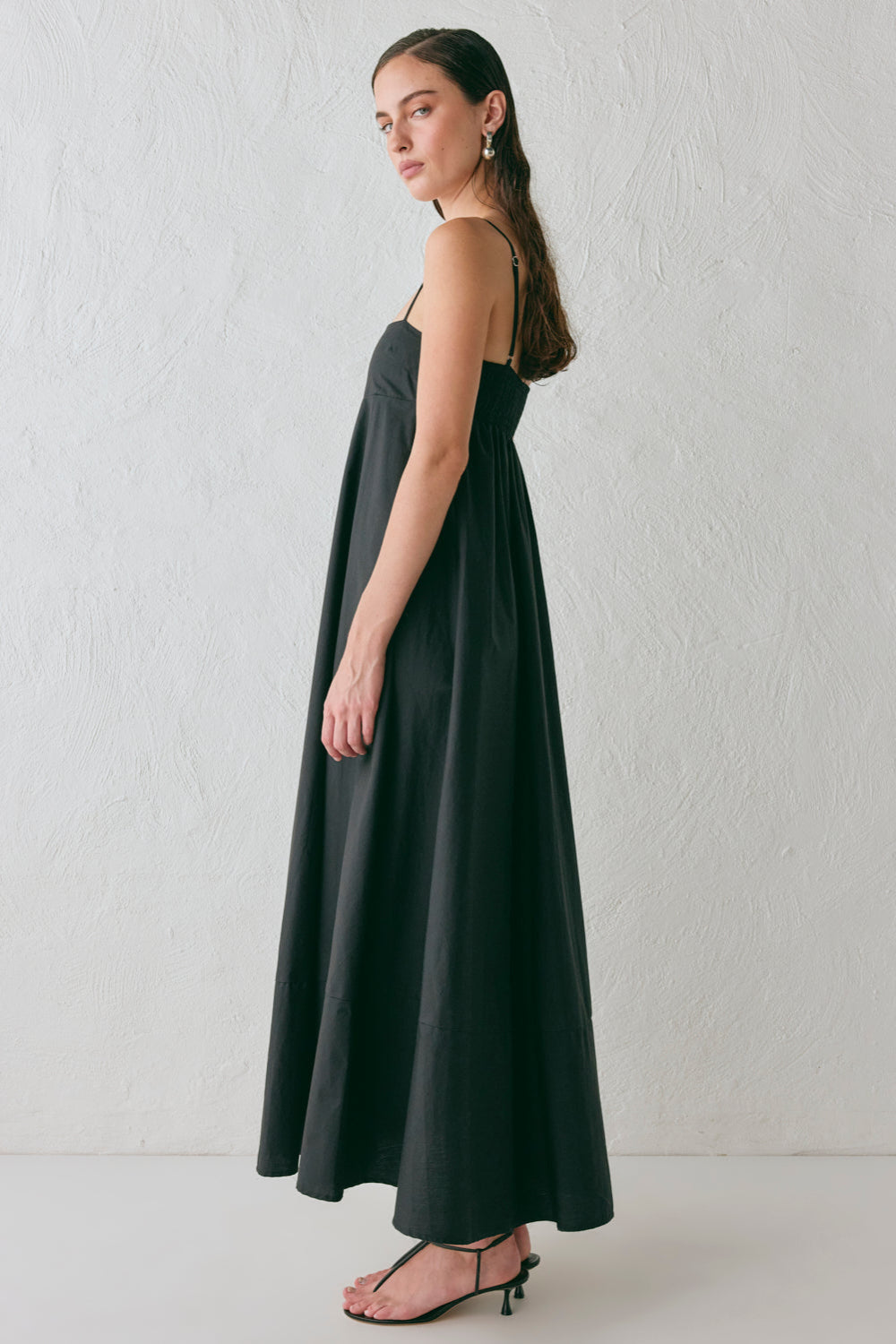 Behati Maxi Dress Black | VRG GRL US